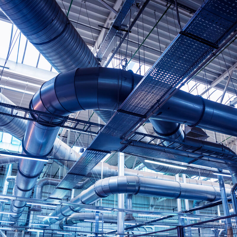 commercial heating installation